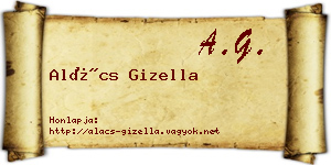 Alács Gizella névjegykártya